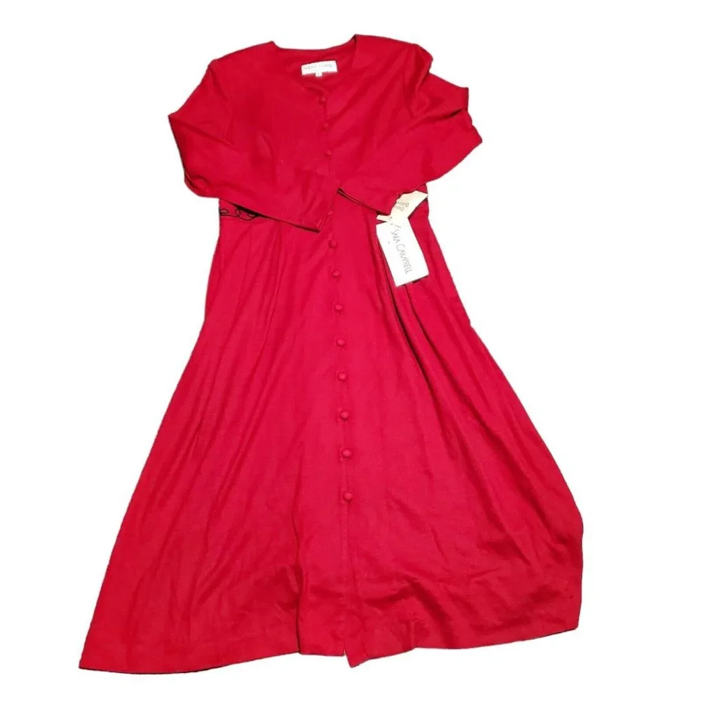 Sara Campbell Dress Petites Size Large Large Button Down New W Defects NWT Holes